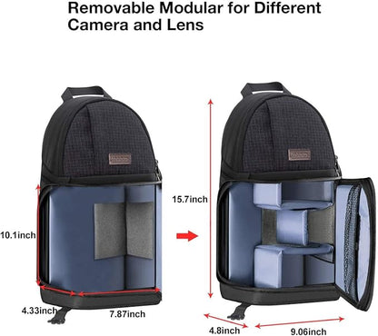MOSISO Camera Sling Bag, DSLR/SLR/Mirrorless Camera Case Shockproof Photography - Image 5