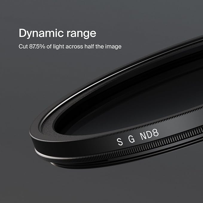 Urth 82mm Soft Graduated ND8 Lens Filter — 3-Stop, HD Optical Glass 20-Layer - Image 4