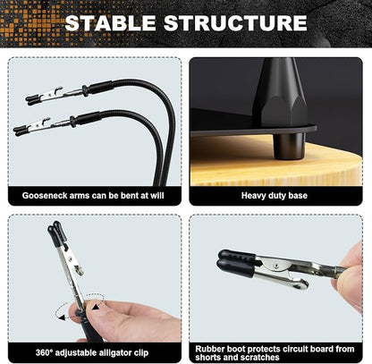 XYK Magnetic Helping Hands Soldering Station - Image 4
