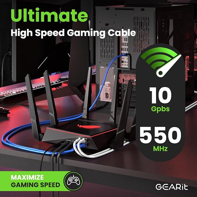 GEARit Cat 6 Ethernet Cable Pack Ð 1-Pack 20 ft Cat6 Ethernet Patch Cables | - Image 5