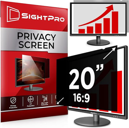 20 Inch 16:9 Computer Privacy Screen Filter by SightPro
