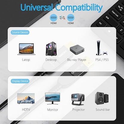8K Fiber Optic HDMI Cable 20FT, Long Active HDMI 2.1 Cable 48Gbps Ultra High - Image 7