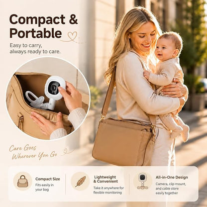 Baby Monitor Stand for Nanit Pro/Plus, Flexible Gooseneck Clip Mount - Image 6