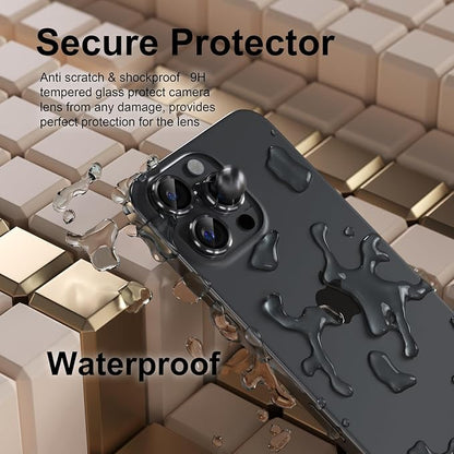 Misea Compatible for iPhone 16 Pro/iPhone 16 Pro Max Camera Lens Protector - Image 3