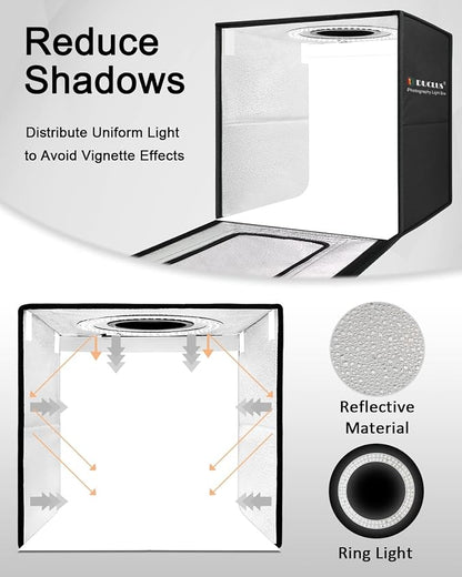 DUCLUS Photo Light Box 16x16 inch, Professional Light Box - Image 4
