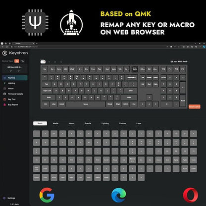 Keychron Q6 Max QMK/LUANCHER Wireless Bluetooth/2.4GHz/USB-C Wired Custom - Image 4