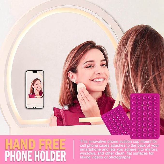 2PACK Silicone Double Sided Suction Phone Case Mount, Detachable Hands Free & - Image 7