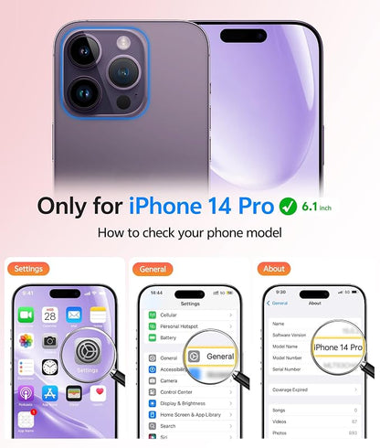 FNTCASE for iPhone 14 Pro Case: Translucent Matte Cases - Image 2
