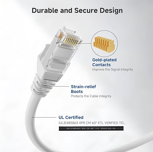 Cable Matters 10Gbps Snagless Cat 6 Ethernet Cable - 40ft - Image 4