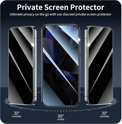3+3+1-Pack, Privacy Screen Protector and Camera Lens Protector - Image 4