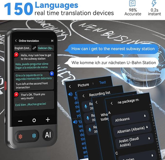 AI Language Translator Device, 2026 Upgraded ChatGPT Two Way Real time - Image 2