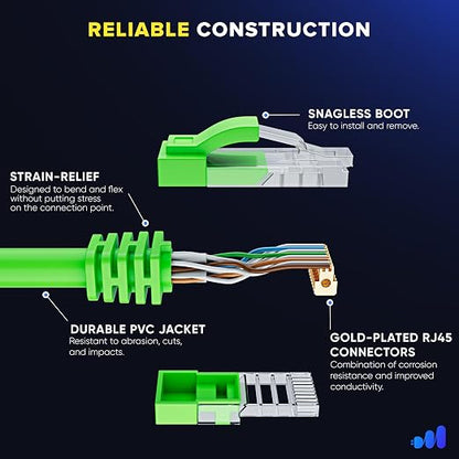 Maximm Cat 6 Ethernet Cable - 25 ft - High-Speed LAN - Image 3