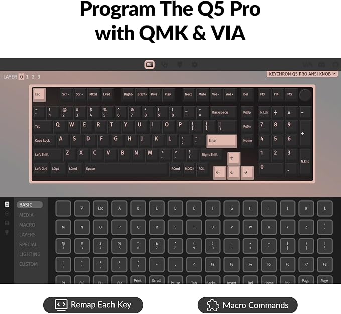 Keychron Q5 Pro QMK/VIA Wireless Custom Mechanical Keyboard, 96% Layout - Image 2