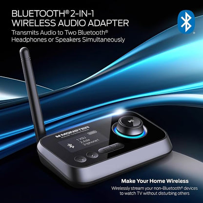 Monster Bluetooth Transmitter & Receiver, 2-in-1 Bluetooth Audio Adapter - Image 2
