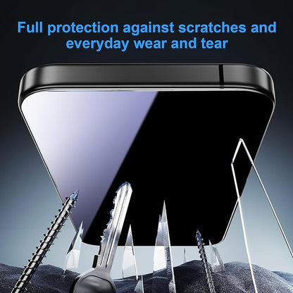 OneFish Screen Protector for iPhone 15Plus/16Plus Privacy, 4-Way 360° Anti-Spy - Image 3