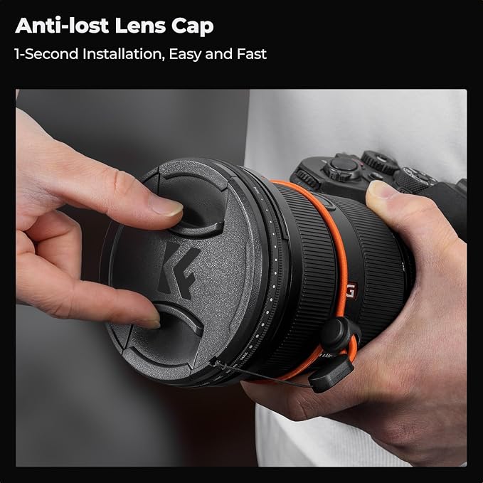 K&F CONCEPT 72mm Variable ND Camera Lens Filter ND2-ND400 + Lens Filter Cap + - Image 5