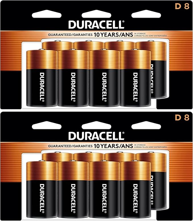 Duracell - CopperTop D Alkaline Batteries - Long Lasting by Duracell