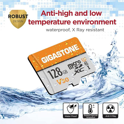 GIGASTONE 128GB Micro SD Card 5-Pack, A1 V30 4K Video Recording, Surveillance - Image 6
