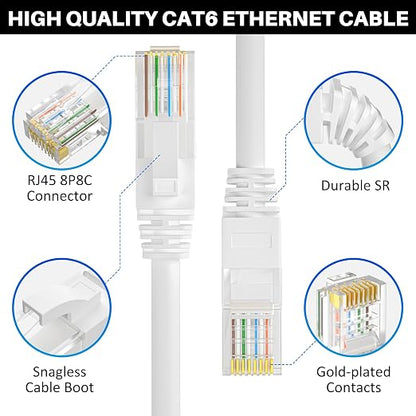 Cat 6 Ethernet Cable 50 FT, Long High Speed Cat6 Internet Cable, Standard RJ45 - Image 3