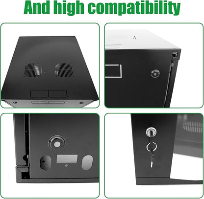 15U Server Cabinet Wall Mount Rack Enclosure - Image 6