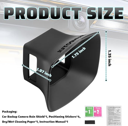 Car Backup Camera Rain Shield Silicone, Backup Camera - Image 2