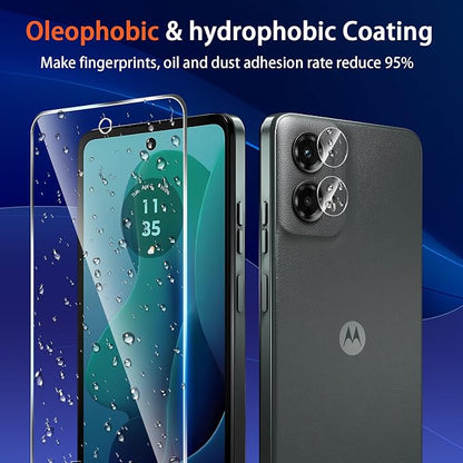 Designed for Motorola Moto G 5G 2024 Tempered Glass Screen Protector + Camera - Image 5