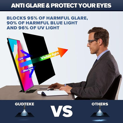 HD Computer Privacy Screen 23 inch, Upgraded Computer Privacy Screen - Image 4