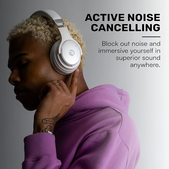 Raycon Everyday Wireless Bluetooth Over Ear Headphones, - Image 4