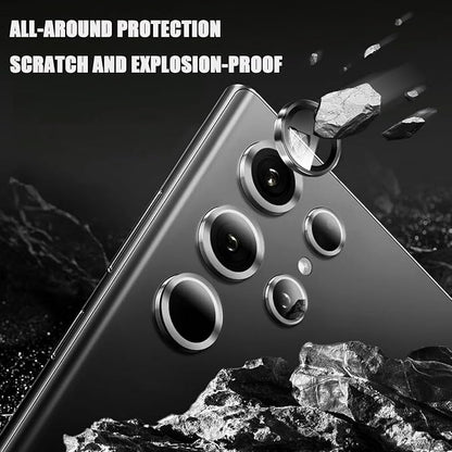 2 Pack Camera Lens Protector for Samsung Galaxy S24 Ultra, 9H Tempered Glass - Image 3