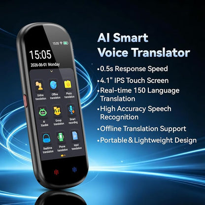 Language Translator Device, Upgraded AI Translator - Image 2