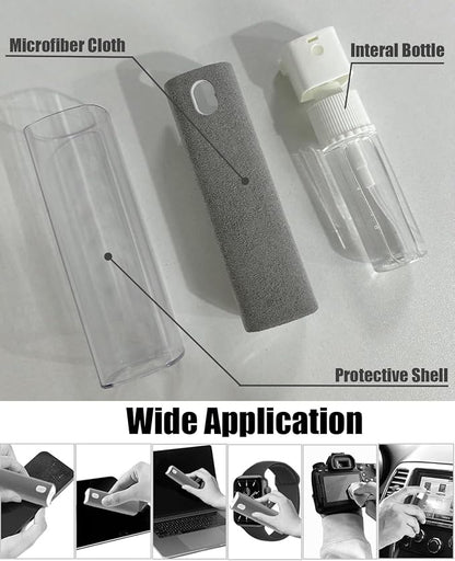 Screen Cleaner Car Screen Cleaner Spray and Wipe Car Stuff Mini Cleaning Kit - Image 2