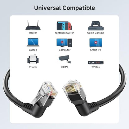 Cable Matters 2-Pack 10Gbps Rotatable Cat 6 Ethernet Cable - 1ft - Image 7
