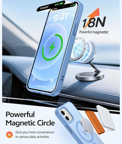 FNTCASE for iPhone 13 Mini Case: for iPhone 12 Mini Case Translucent Matte - Image 3
