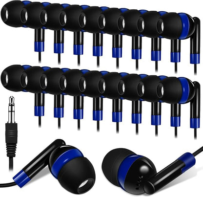 Kanayu 100 Pack Wired Earbuds Bulk by Kanayu