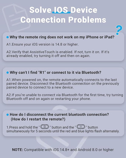 TikTok Scrolling Ring Remote Control, Camera Shutter Remote, Wireless Bluetooth - Image 9