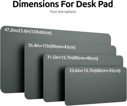 YSAGi Leather Desk Protector, Office Mat, Large Mouse Mat, Non-Slip PU Leather - Image 8