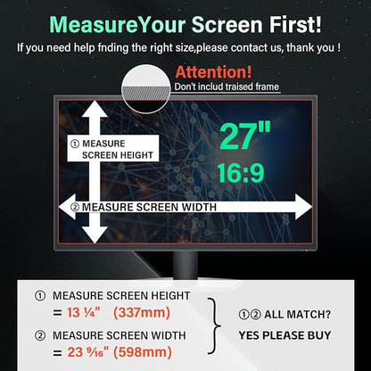 Magnetic 27 Inch Computer Privacy Screen - Image 2
