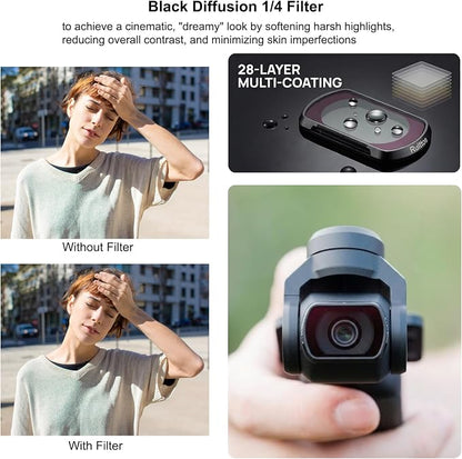 4-Pack Magnetic Filter Set for DJI Osmo Pocket 4/3, Includes ND2-32 Variable ND - Image 4