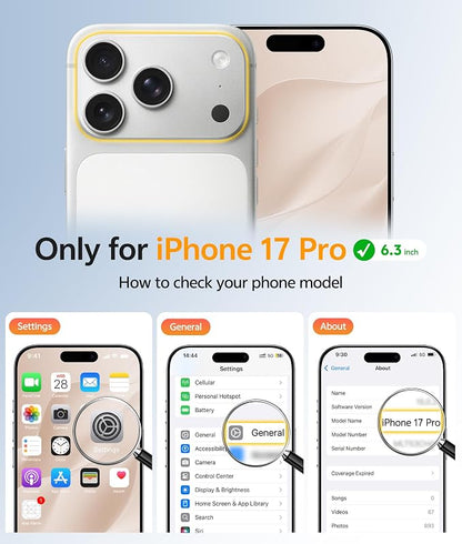 FNTCASE for iPhone 17 Pro Case: Translucent Matte Cases - Image 2