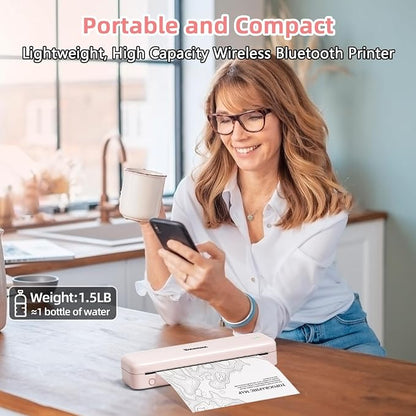 Phomemo M834 Portable Printer, Wireless Bluetooth Thermal Printer, Support 8.5" - Image 7