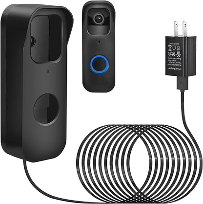 2in1 Power Cable with Adapter & Adhesive Doorbell Mount Compatible with Blink by delilyn