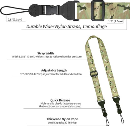 FIEIL Adjustable Shoulder Strap, Nylon Camera Strap, Comfortable Neck Strap - Image 6