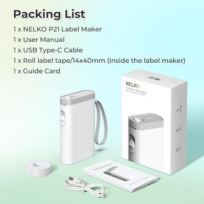 Nelko Label Maker Machine with Tape, P21 Bluetooth Label Printer, Wireless Mini - Image 8