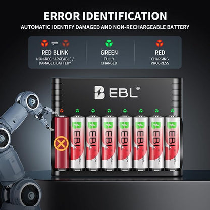EBL Rechargeable AA Batteries Lithium - Image 7