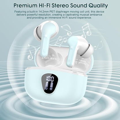 Wireless Earbuds, IP7 Waterproof in Ear Earphones, LED Display Ear buds - Image 5