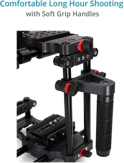 Power DSLR Camera Cage with MB-600 Matte Box Combo Kit. 4x4 Filter Holders - Image 4