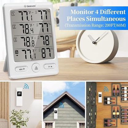 Geevon Indoor Outdoor Thermometer Wireless - Image 3