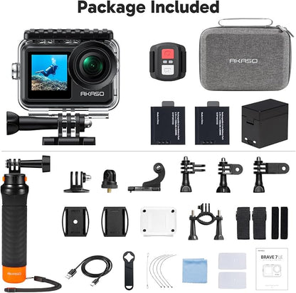 AKASO Brave 7 LE 4K30FPS 20MP WiFi Action Camera - Image 9