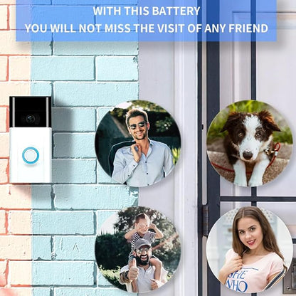 New V4 Battery for Ring-Doorbell-Camera 2/3/4/3+/3plus, Stick-Up Cam, - Image 7