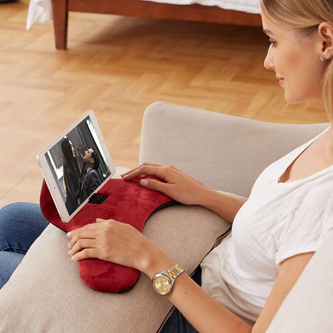 Soft Pillow for ipads, Universal ipad Tablet Reading Stand Pillow Holder as - Image 3
